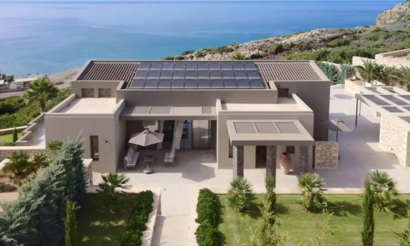 Gerani bei Rethymno Kreta, Chorafakia: Spektakuläre Luxusvilla mit Meerblick zu verkaufen Haus kaufen